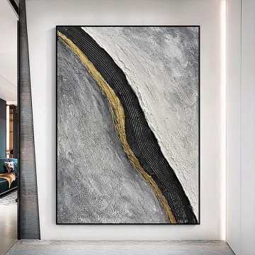 Artworks in 150 Subjects Painting - Black and White abstract 07 wall art minimalism